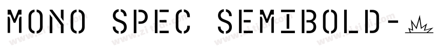 Mono Spec SemiBold字体转换 Mono Spec SemiBold字体转换
